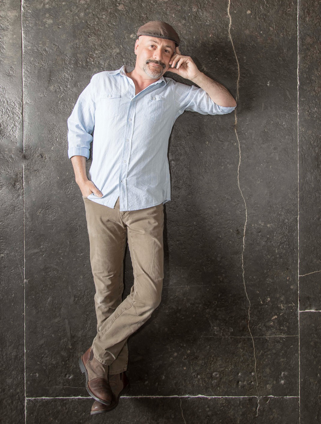 James Thurtle restoring a traditional flagstone floor