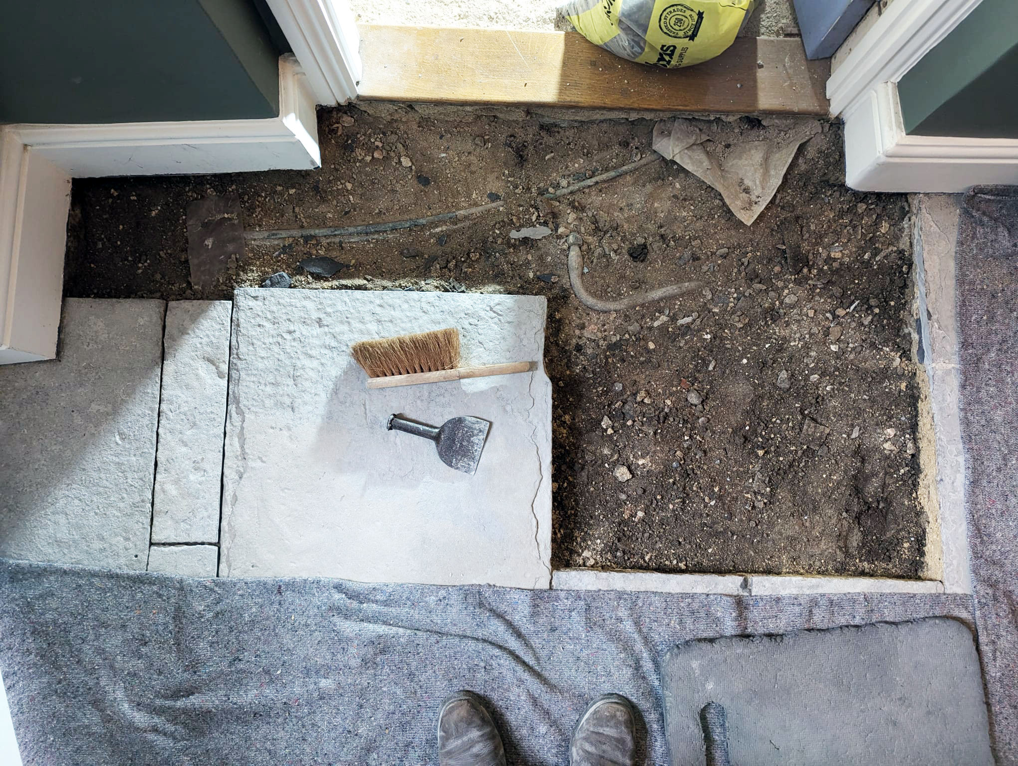 Flagstone Restoration Lime Pointing